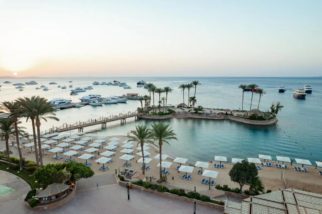 Beach at Hurghada Marriott Beach Resort in Hurghada